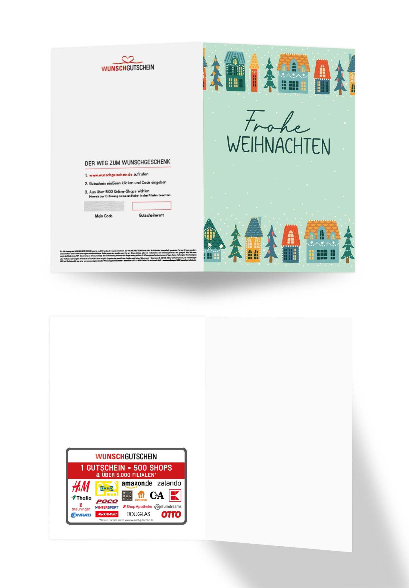 Frohe Weihnachten - Häuser