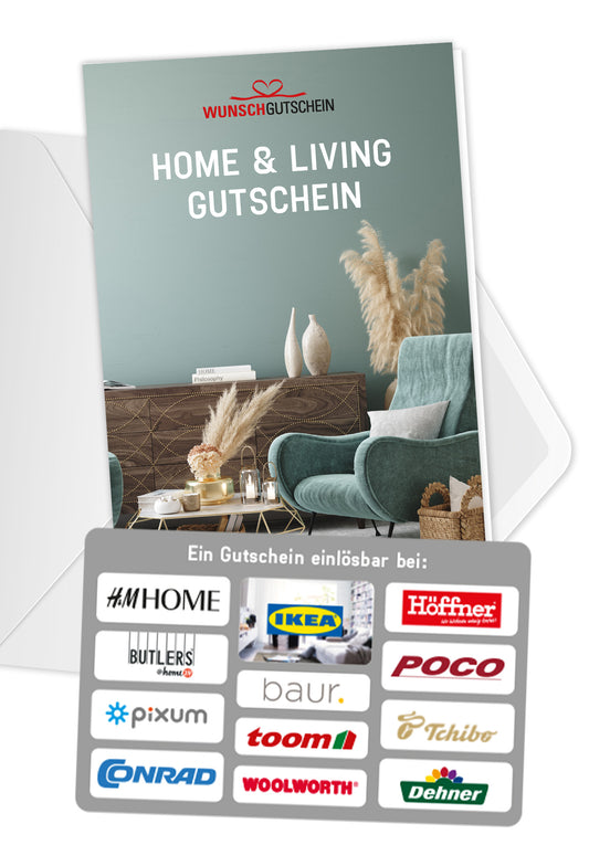 Home & Living Gutschein - Einlösbar für Möbel, Dekoration und mehr