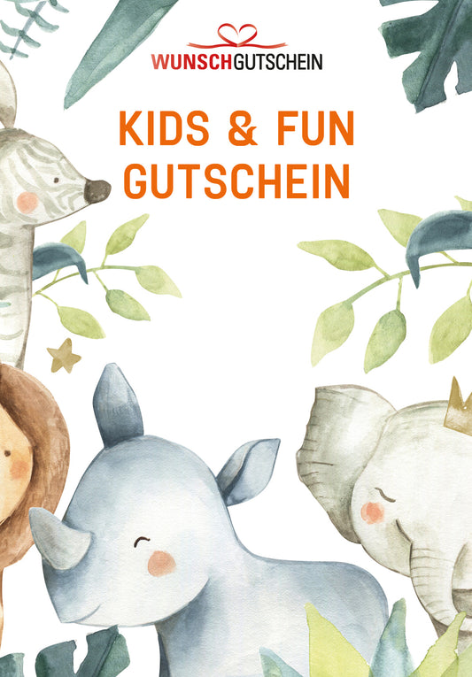 Kids & Fun Gutschein - Einlösbar für Spielwaren, Kindermode und mehr