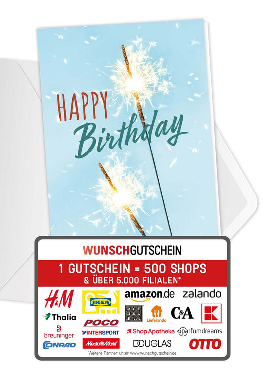 Happy Birthday - Wunderkerzen