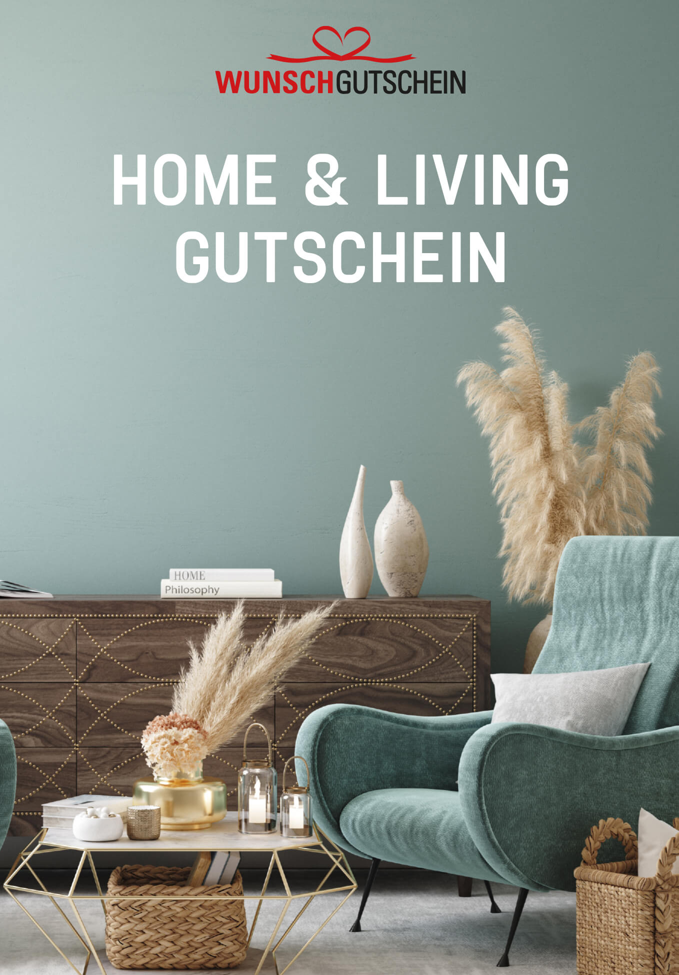 Home& Living Gutschein & Möbel - Geschenkgutschein für Dekoration